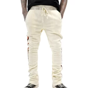 Cross-border spring and autumn casual pants, striped flared sweatpants, new men's slim-fit pants