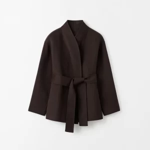 New Women's Fashion Solid Coat Cardigan With Belt Casual Loose V-Neck Long Sleeve Lace Up Jackets 2025 Autumn Lady Outerwears