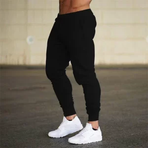 European and American spring and autumn thin sweatpants, men's trousers, corseted casual slim fitness pants, running pants