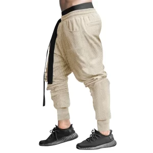 2024 New Spring/Summer Men's Casual Pants Hip Hop Solid Color Youth Loose Pants Legging Trousers