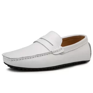 Big Size 49 Man Leather Shoes Slipons Classic Summer Male Flat Shoe Genuine Leather Men's Loafers Moccasins Casual Driving Shoes