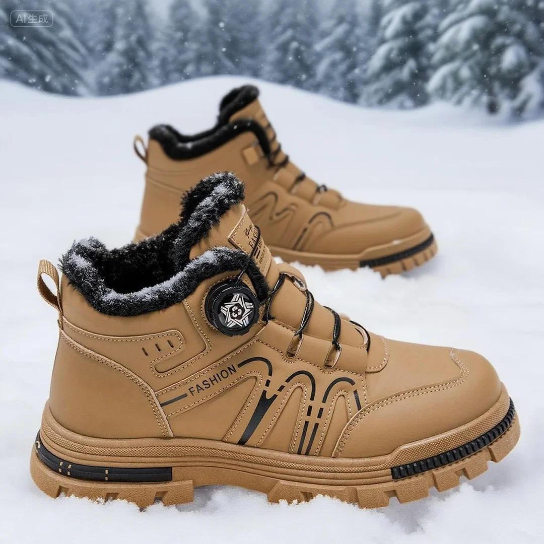 Men's high top denim boots, casual sports shoes, trendy and fashionable men's boots - Image 3