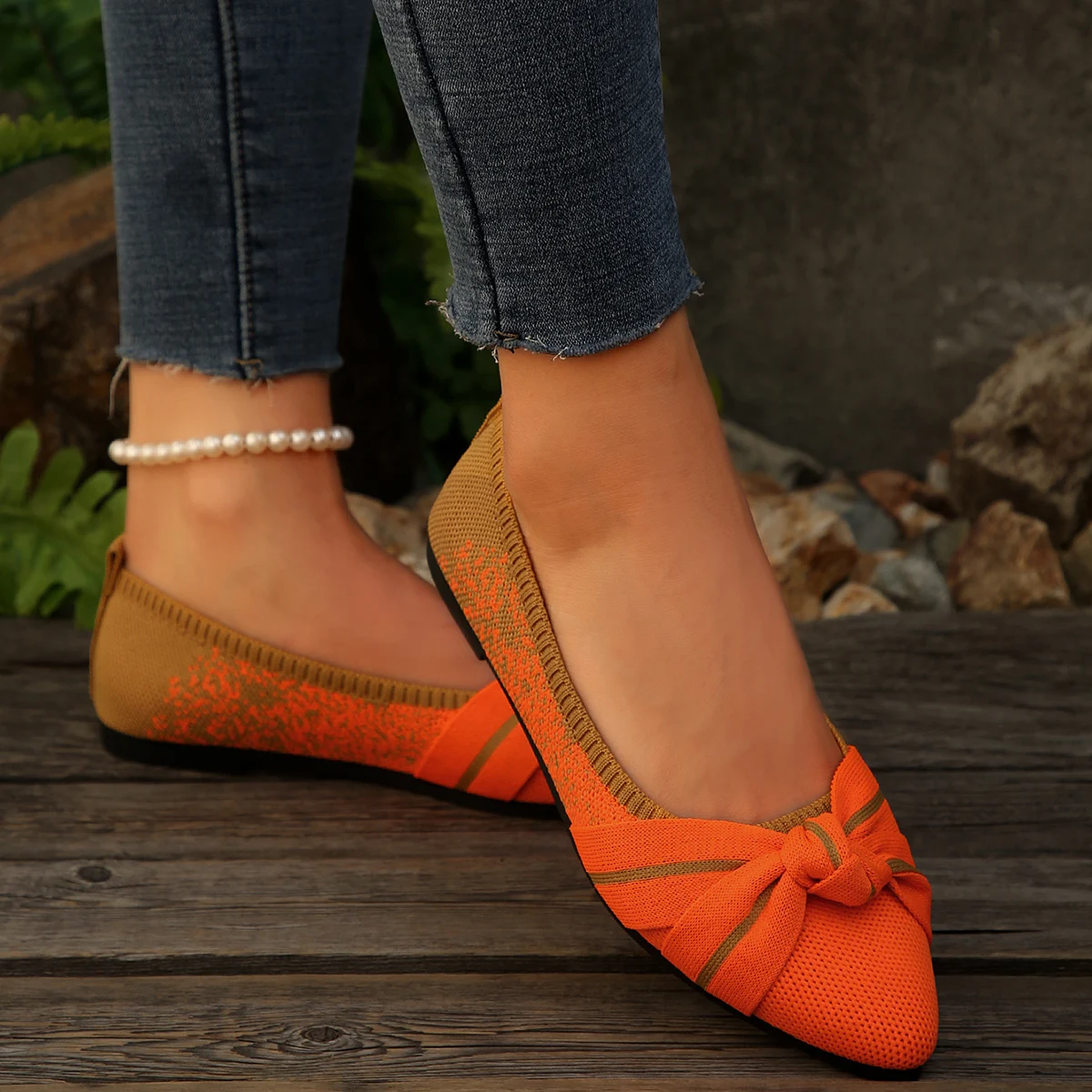 Spring and Autumn New Pointed Toe Comfortable Casual Single Shoes Fashion Light Mouth Large Size Lightweight Flat Shoes Women - Image 4
