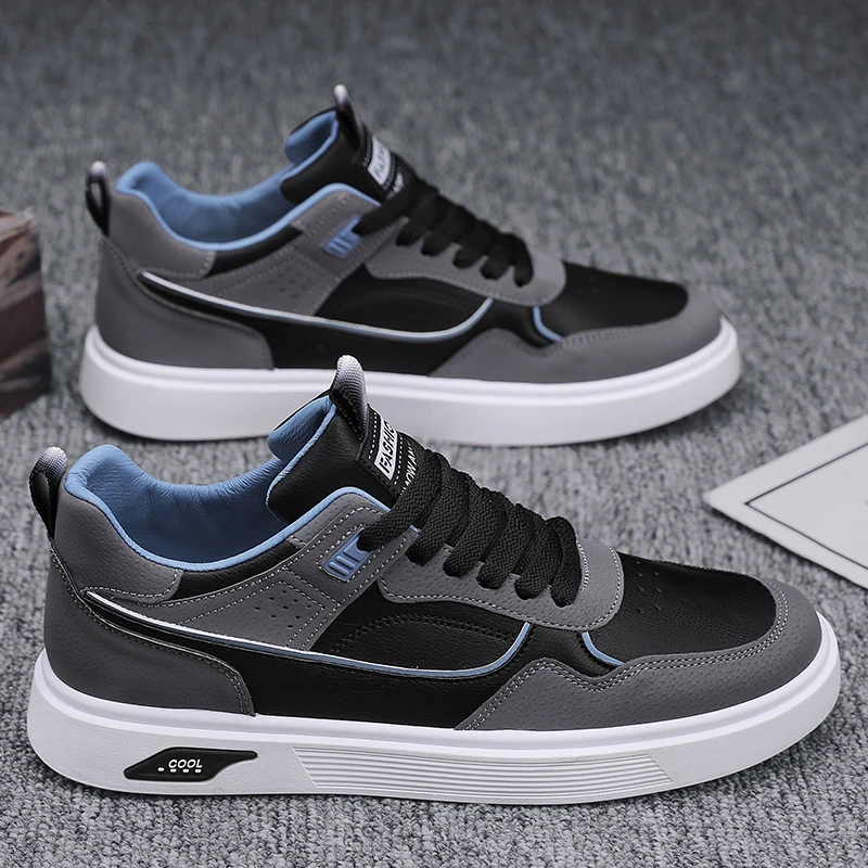 Large Four Seasons Breathable Lightweight Trendy Men's Casual Sports Shoes Skateboarding Shoes - Image 4