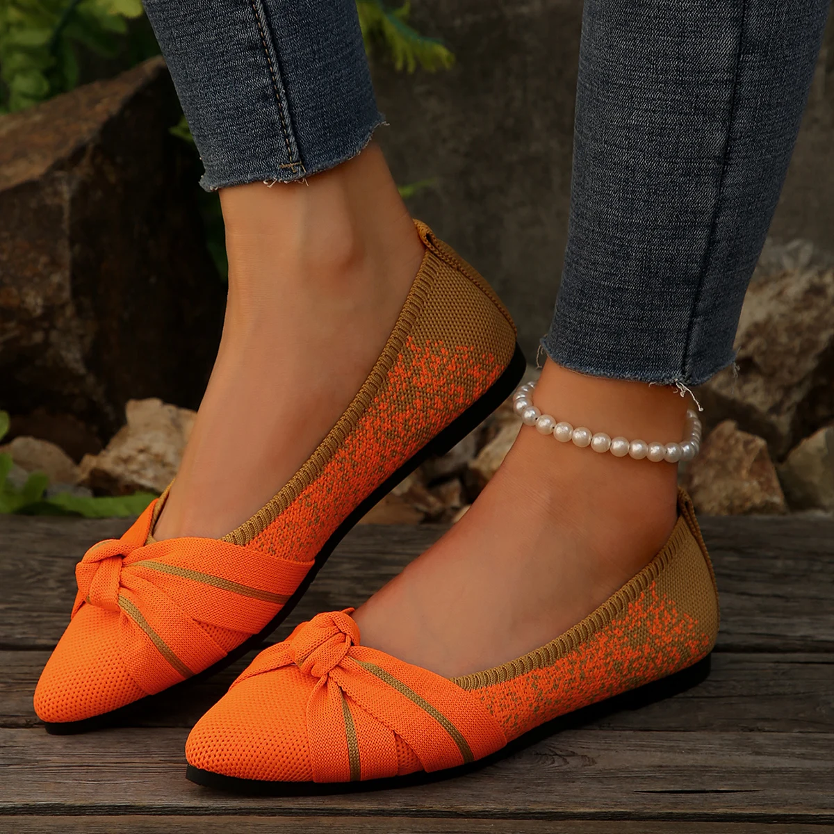 Spring and Autumn New Pointed Toe Comfortable Casual Single Shoes Fashion Light Mouth Large Size Lightweight Flat Shoes Women - Image 9