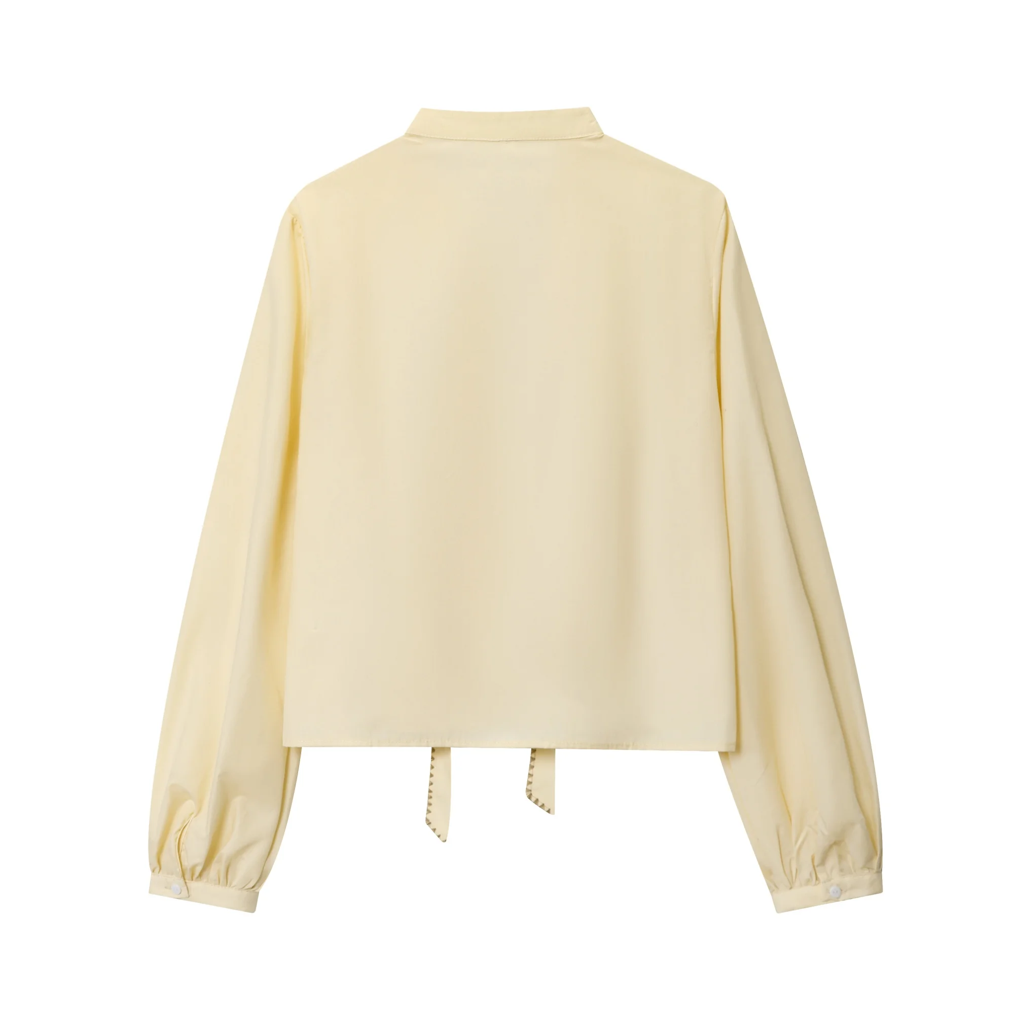 Women Butterfly Lace-Up Blouses 2025 Spring And Autumn New Women's Bow Shirt Woman Long Sleeve Blouse French Sweetness Blouses - Image 5