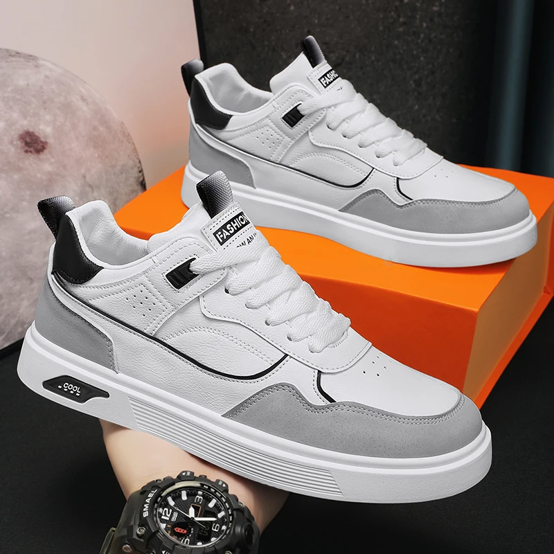 Large Four Seasons Breathable Lightweight Trendy Men's Casual Sports Shoes Skateboarding Shoes - Image 5