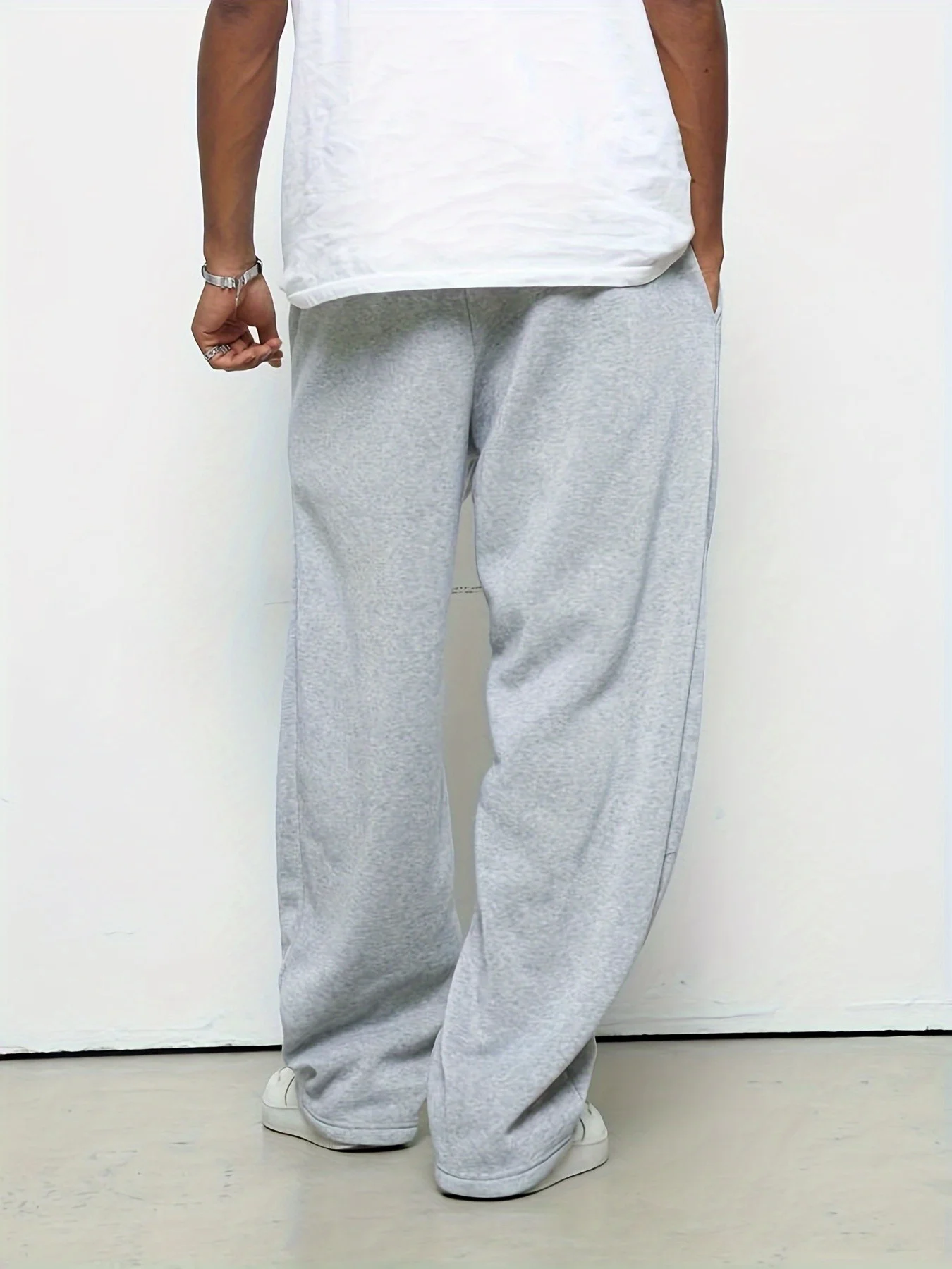 Autumn and winter pants boys handsome casual trousers new simple straight sweatpants boys versatile single-piece trousers - Image 3