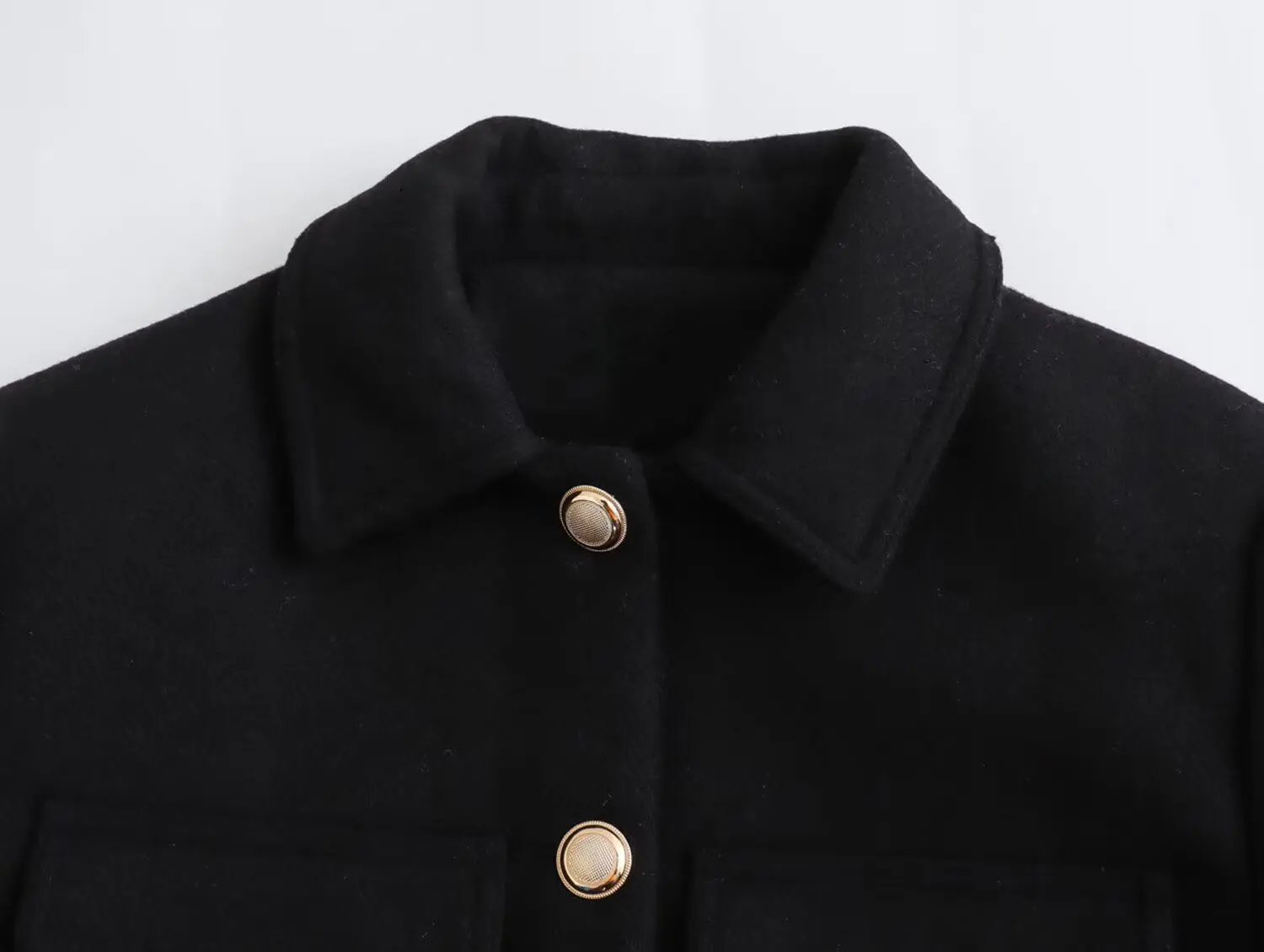 2025 Autumn New Women Fashion Collection Jacket Single Row Metal Button Outerwear Turndown Collar Jacket Short Coat - Image 7