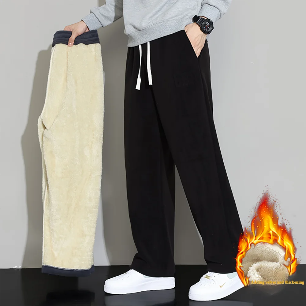 Men's casual pants and thick winter wool-lined multi-functional pants - windproof and warm pants for men in cold weather - Image 3