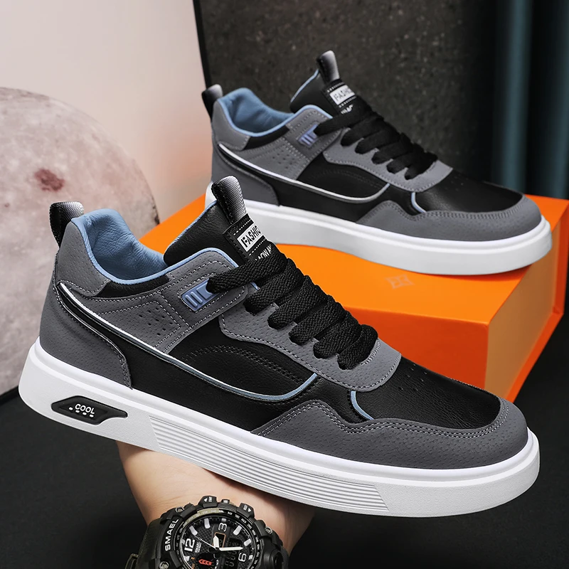 Large Four Seasons Breathable Lightweight Trendy Men's Casual Sports Shoes Skateboarding Shoes - Image 7