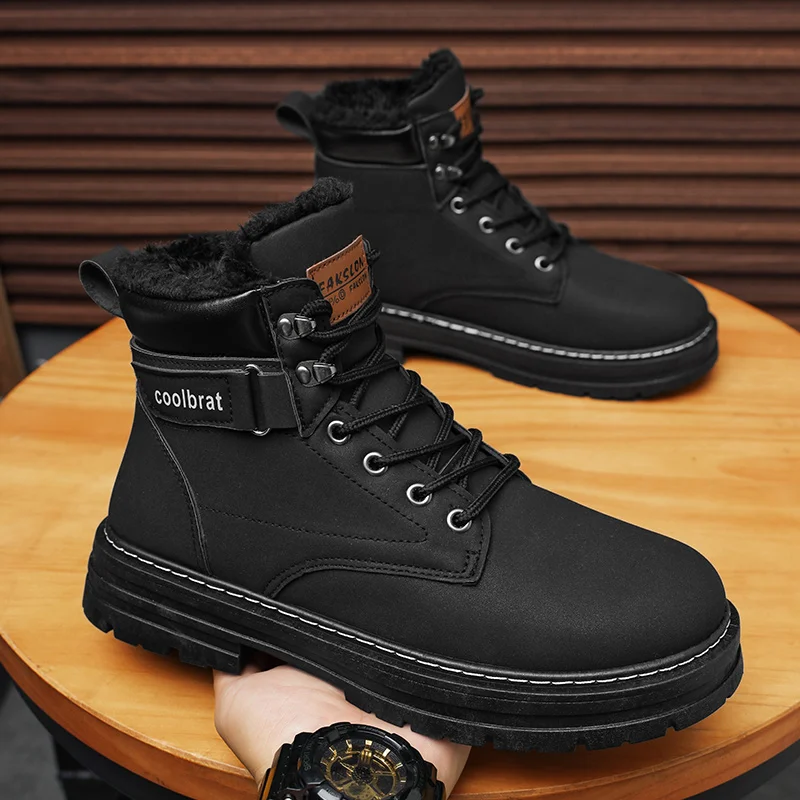 Men's high top denim boots, casual sports shoes, trendy and fashionable men's boots - Image 6