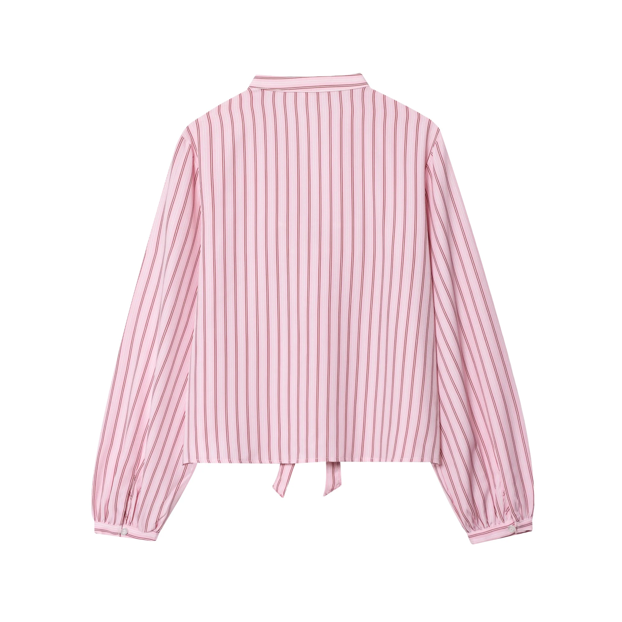 Women Butterfly Lace-Up Blouses 2025 Spring And Autumn New Women's Bow Shirt Woman Long Sleeve Blouse French Sweetness Blouses - Image 6