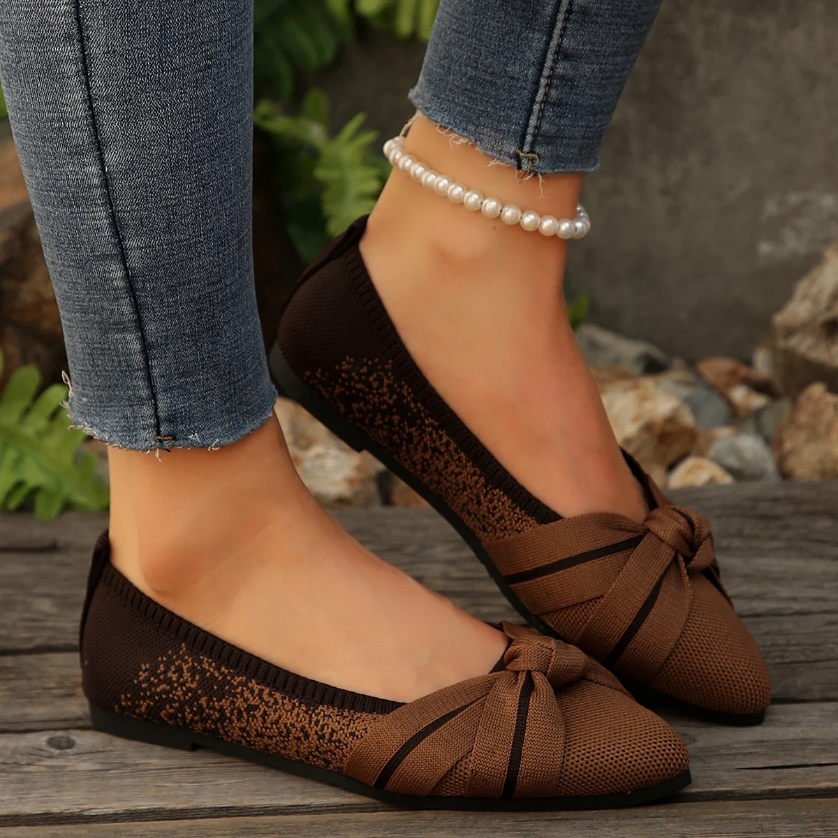 Spring and Autumn New Pointed Toe Comfortable Casual Single Shoes Fashion Light Mouth Large Size Lightweight Flat Shoes Women - Image 8