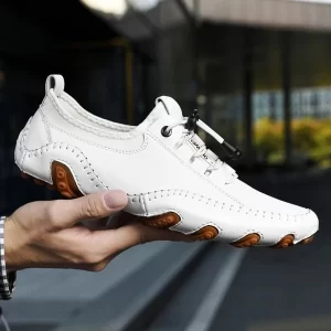 Men's Casual Summer Shoes Sneakers Men Genuine Leather New Outdoor Shoes Men Loafers Vintage Designer Leisure Big Size 38-47