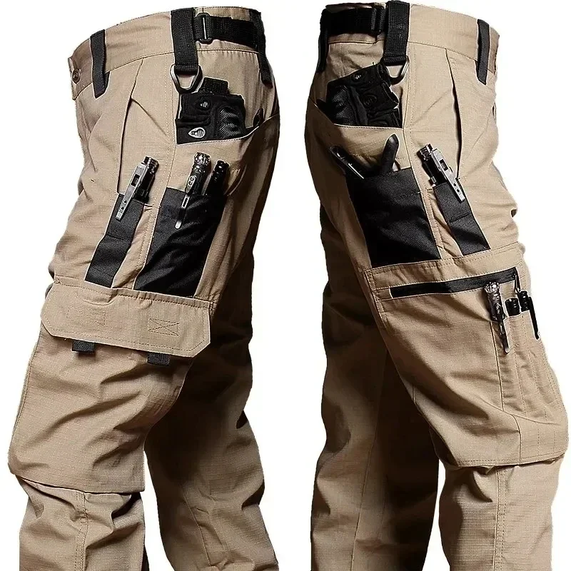 New Tactical Work Pants Men Outdoor Cargo Trousers Multi-pocket Waterproof Pant Autumn Spring Outdoor Workwear Hiking Trousers - Image 5