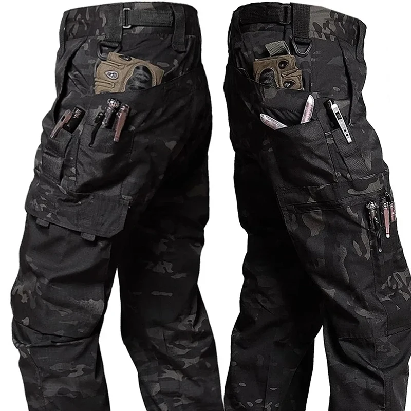 New Tactical Work Pants Men Outdoor Cargo Trousers Multi-pocket Waterproof Pant Autumn Spring Outdoor Workwear Hiking Trousers - Image 3