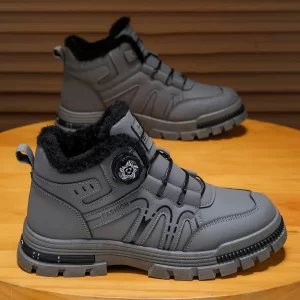 Men's high top denim boots, casual sports shoes, trendy and fashionable men's boots
