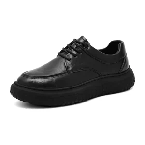 2025 Men's Autumn Fashion British thick-soled casual low-top height-increasing loafers