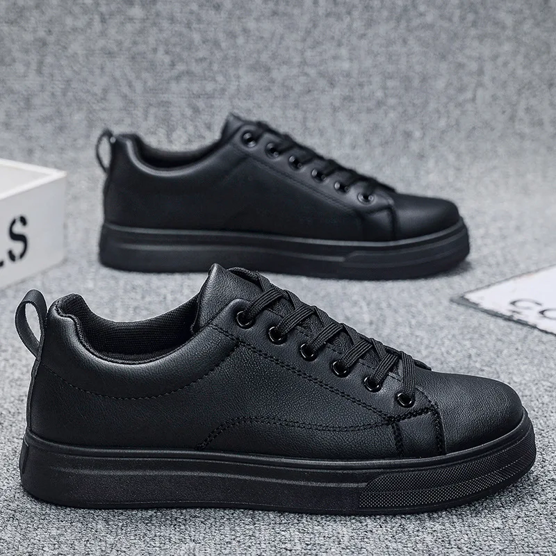 New Spring and Autumn Men's Casual Board Shoes Trendy Student White Shoes, Fashionable Men's Single Shoes - Image 3