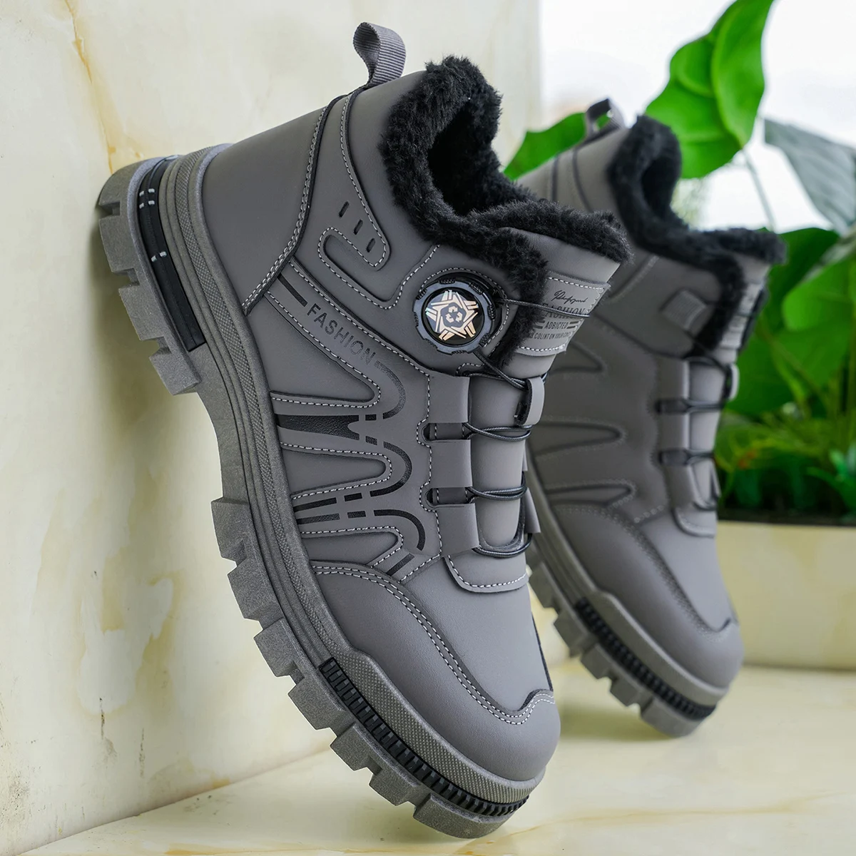 Men's high top denim boots, casual sports shoes, trendy and fashionable men's boots - Image 5