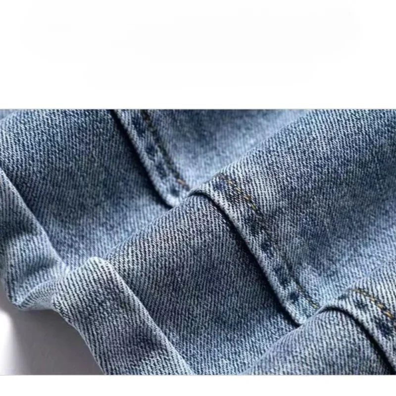 Cargo Jeans Women 2024 Spring and Autumn Korean Version of High Waist Pants Loose Slimming Straight Leg Bundle Haren Pants Tide - Image 7
