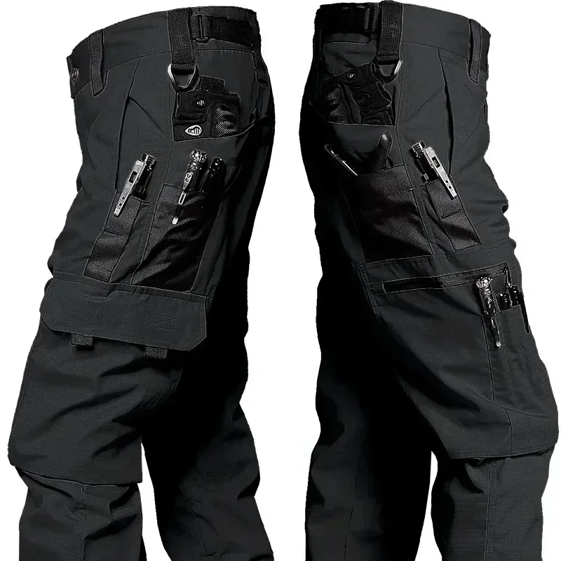 New Tactical Work Pants Men Outdoor Cargo Trousers Multi-pocket Waterproof Pant Autumn Spring Outdoor Workwear Hiking Trousers - Image 4