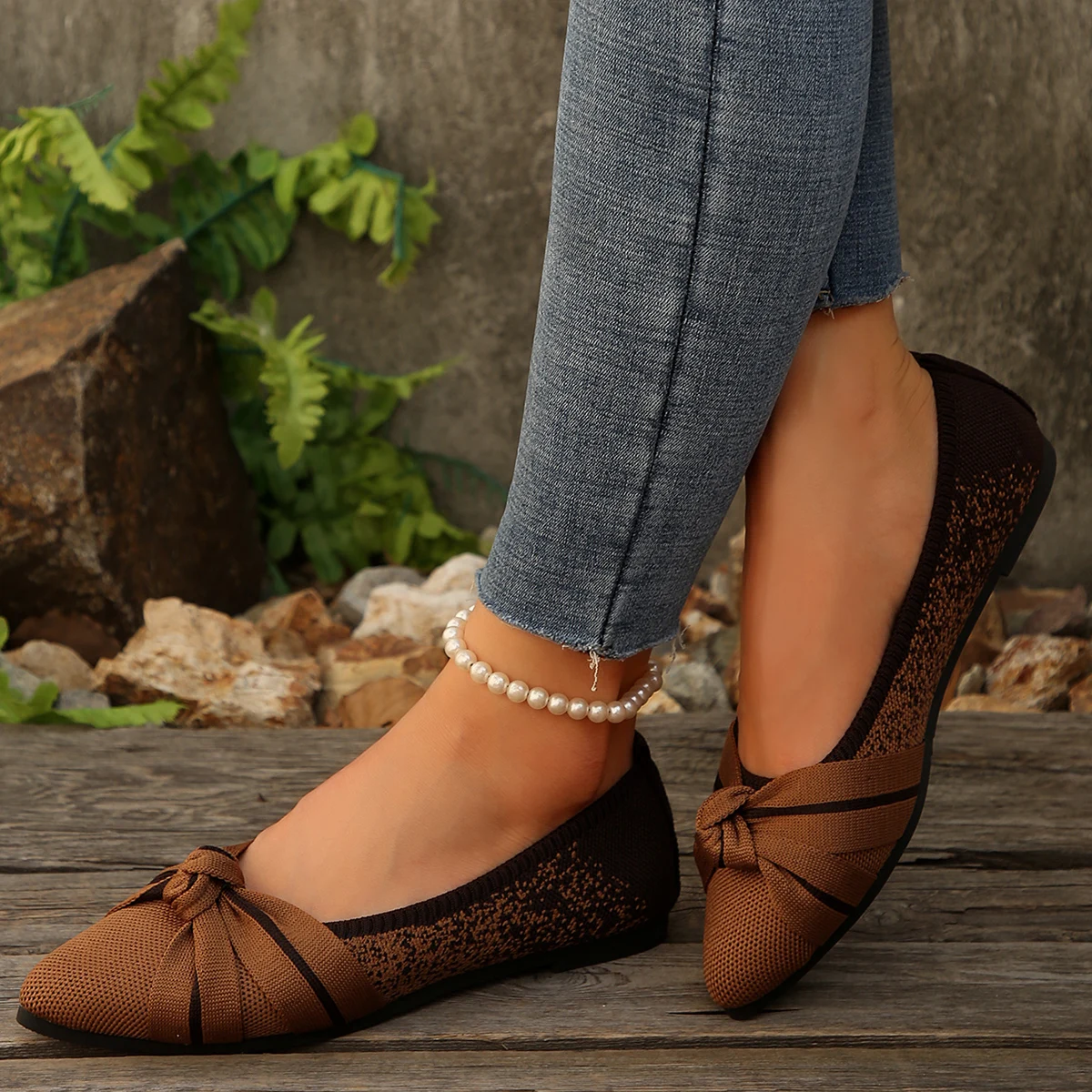 Spring and Autumn New Pointed Toe Comfortable Casual Single Shoes Fashion Light Mouth Large Size Lightweight Flat Shoes Women - Image 5