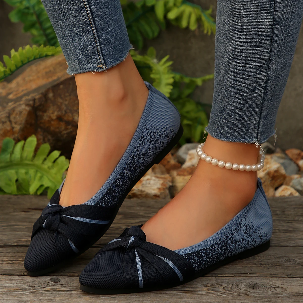 Spring and Autumn New Pointed Toe Comfortable Casual Single Shoes Fashion Light Mouth Large Size Lightweight Flat Shoes Women - Image 3