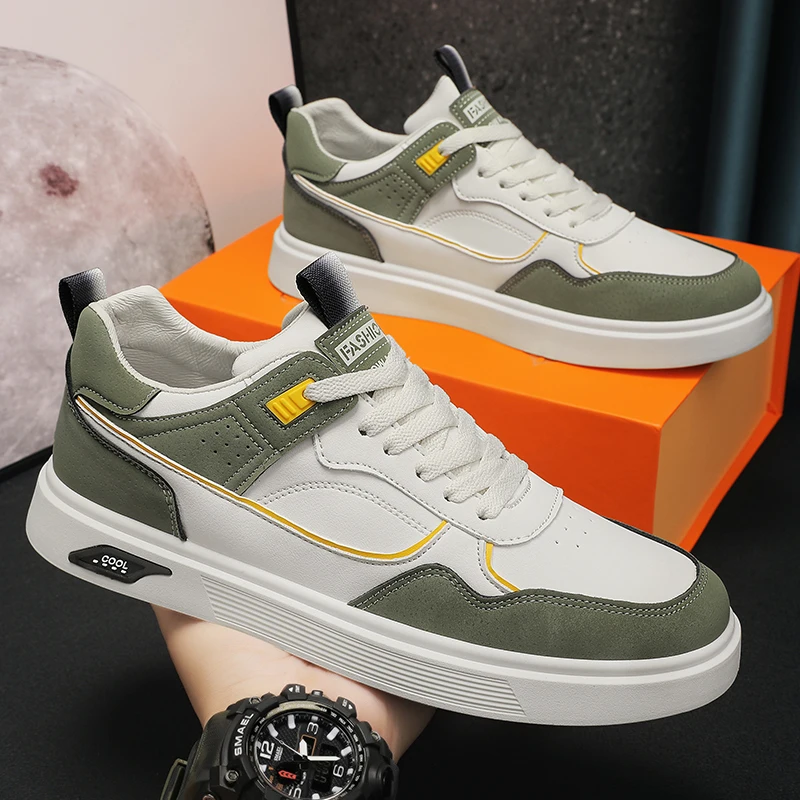 Large Four Seasons Breathable Lightweight Trendy Men's Casual Sports Shoes Skateboarding Shoes - Image 6