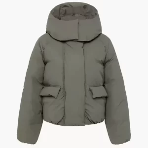 Kylie same style KHY detachable hooded zippered cotton jacket DROP002 thick warm bread coat
