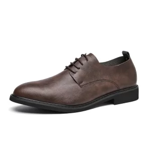 Dress Shoes Man Derby Top Quality Leather Social Shoe Male Soft Sole Men's Black Office Men Casual Business Spring Autumn Shoes