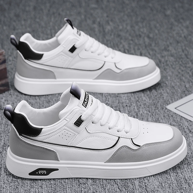 Large Four Seasons Breathable Lightweight Trendy Men's Casual Sports Shoes Skateboarding Shoes - Image 2